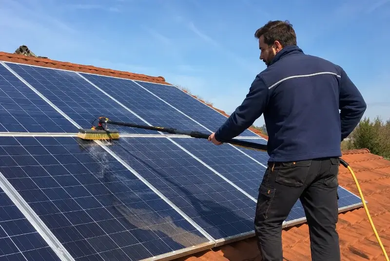 Nettoyage et entretien de panneaux solaires à Courant