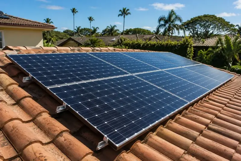 Installation de panneaux solaires à Courant
